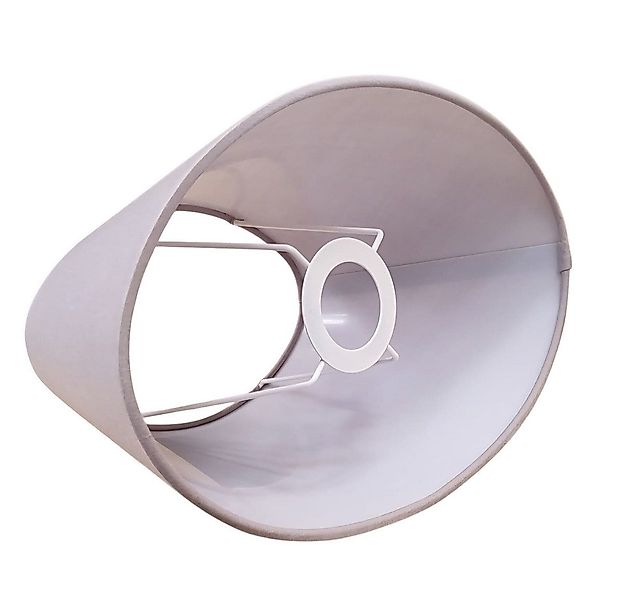AMBIENTE-LEBENSART.DE Lampenschirm Lampenschirm oval hell grau edel für Tis günstig online kaufen