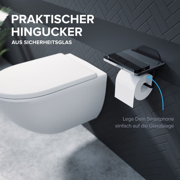 ovimar Toilettenpapierhalter Remoya (1-St), aus Glas günstig online kaufen