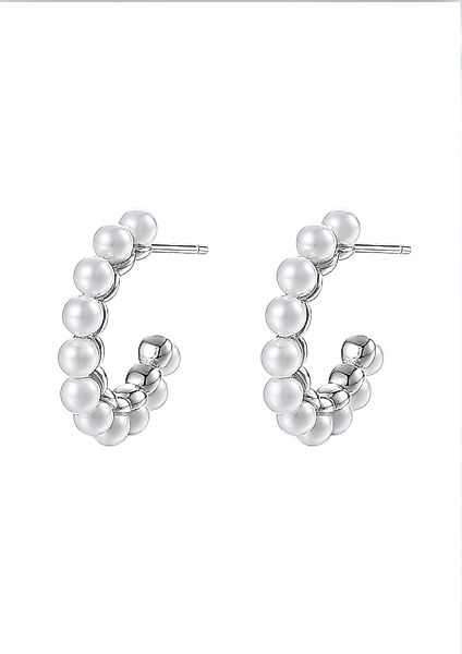 Hey Happiness Perlenohrringe Creolen Silber 925 günstig online kaufen