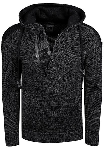 Rusty Neal Kapuzensweatshirt Knitwear mit praktischem Reißverschluss günstig online kaufen