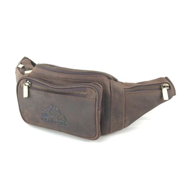 Buffalo Hill Bauchtasche Büffelleder, Vintage Umhängetasche günstig online kaufen