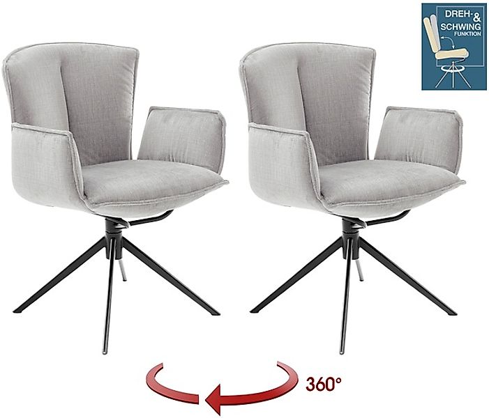 MCA furniture 4-Fußstuhl »NALON Esszimmerstuhl (2er Set) - Stuhl«, (Set), 2 günstig online kaufen