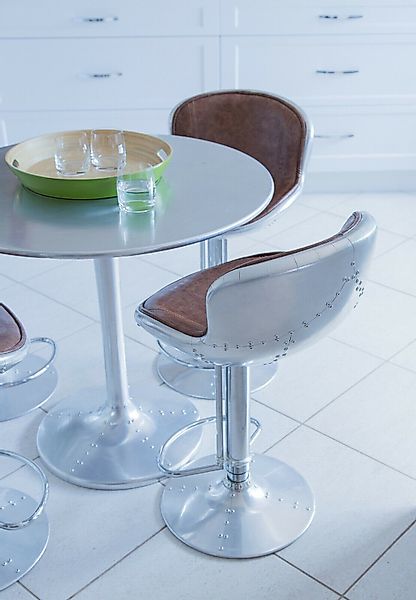 Xlmoebel Barhocker Aviator Aluminium Barhocker für günstig online kaufen