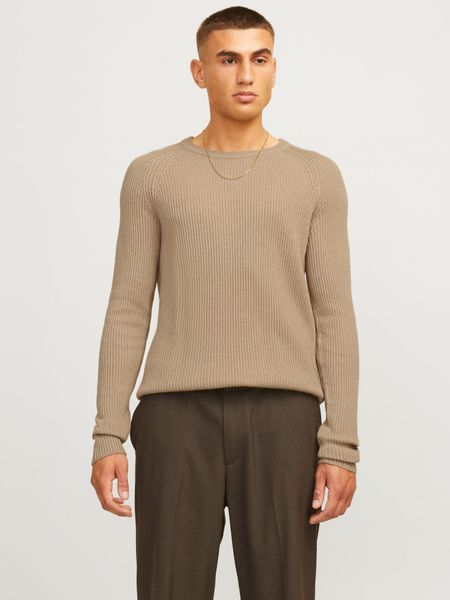 Jack & Jones Rundhalspullover JJPANNEL KNIT günstig online kaufen