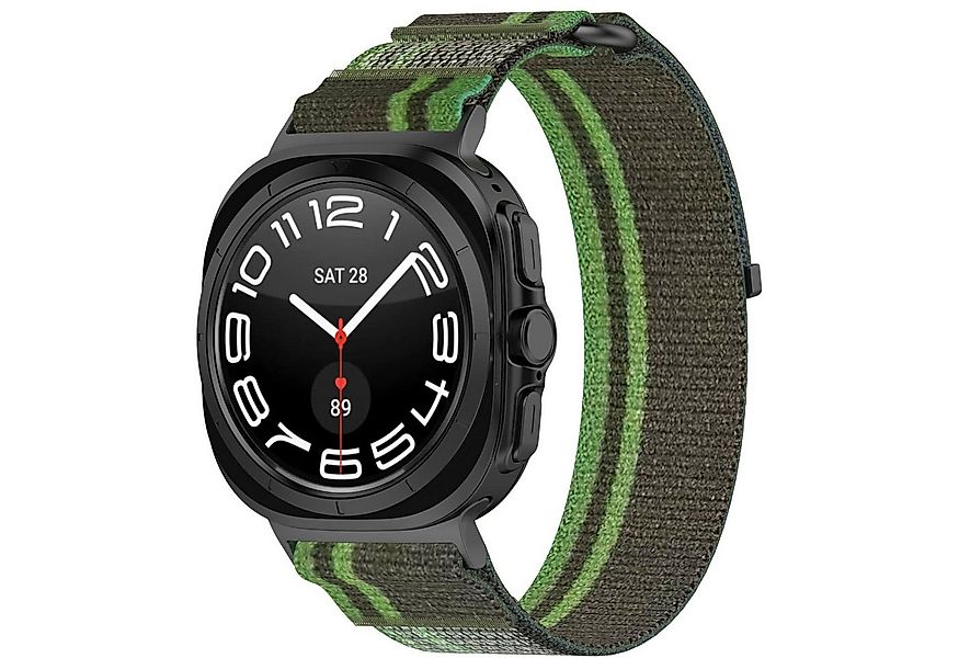 Wigento Smartwatch-Armband Für Samsung Galaxy Watch Ultra 47mm Nylon Klettv günstig online kaufen