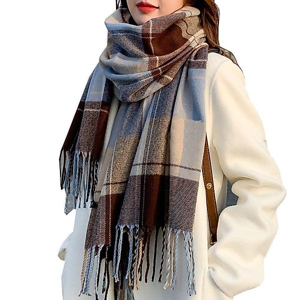 Coonoor Modeschal Damen Kariert Oversized Schal günstig online kaufen