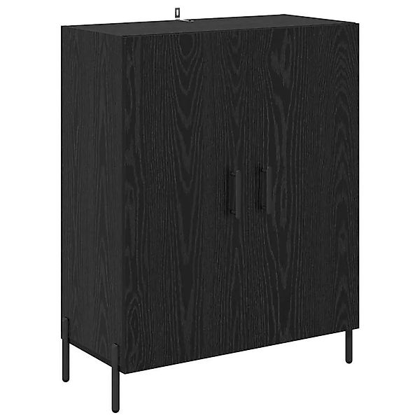 vidaXL Sideboard Schwarz Eichen-Optik 69,5 x 34 x 90 cm Holzwerkstoff 88147 günstig online kaufen