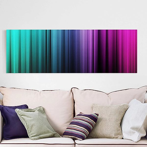 Leinwandbild Abstrakt - Panorama Rainbow Display günstig online kaufen
