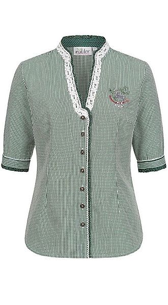 Nübler Dirndlbluse Trachtenbluse kurzarm Sandy in Grün von Nübler günstig online kaufen