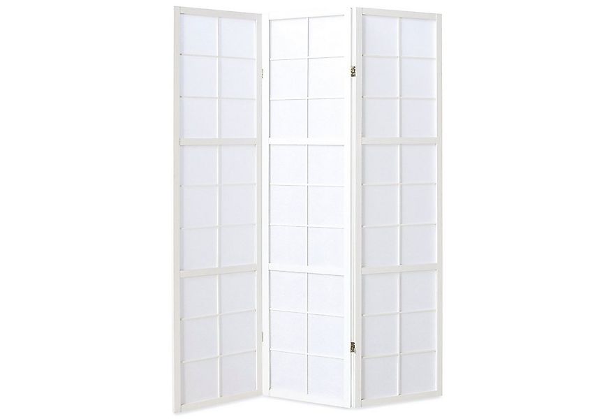 Homestyle4u Paravent Raumteiler Holz Trennwand Weiß Indoor Hochzeit Sichtsc günstig online kaufen