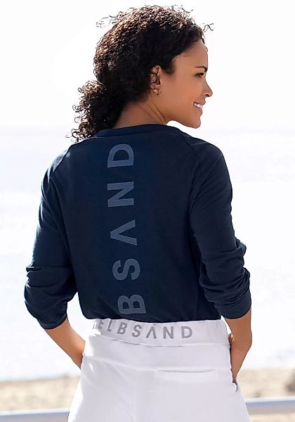 Elbsand Longsleeve Tinna mit Logodruck hinten, Langarmshirt aus Baumwoll-Mi günstig online kaufen