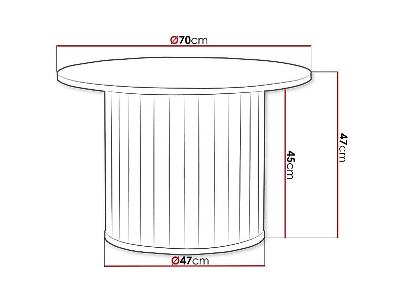 MIRJAN24 Couchtisch Zante 07, Durchmesser 70 cm günstig online kaufen