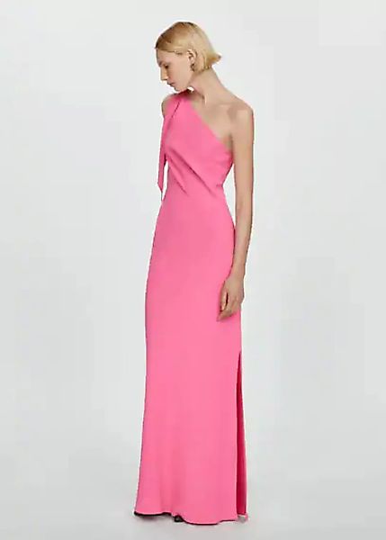 Asymmetrisches Kleid mit Schleife günstig online kaufen