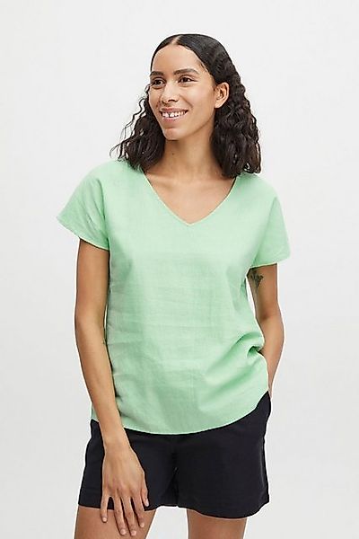 b.young Kurzarmbluse BYFALAKKA Bluse aus Leinenmix günstig online kaufen