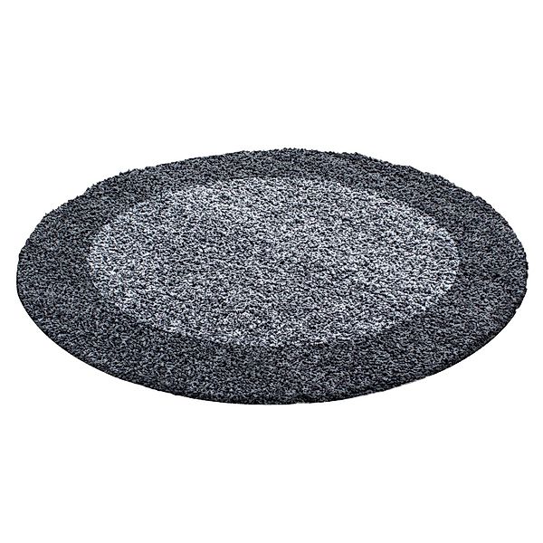 Carpettex Hochflor-Teppich Bordüre Design, Rund, Höhe: günstig online kaufen