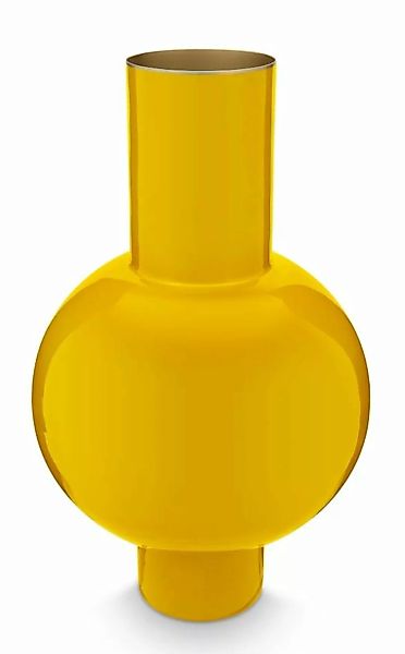 PIP STUDIO Vasen Vase Metal medium ockergelb 24 x 40 cm (gelb) günstig online kaufen
