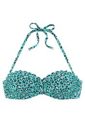 LASCANA Bügel-Bandeau-Bikini-Top Mae, farbenfroher Animalprint, wattierte günstig online kaufen