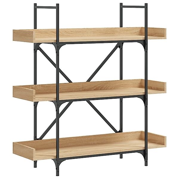 VidaXL Bücherregal 3 Böden Sonoma-Eiche 100x33x108,5 cm Holzwerkstoff günstig online kaufen