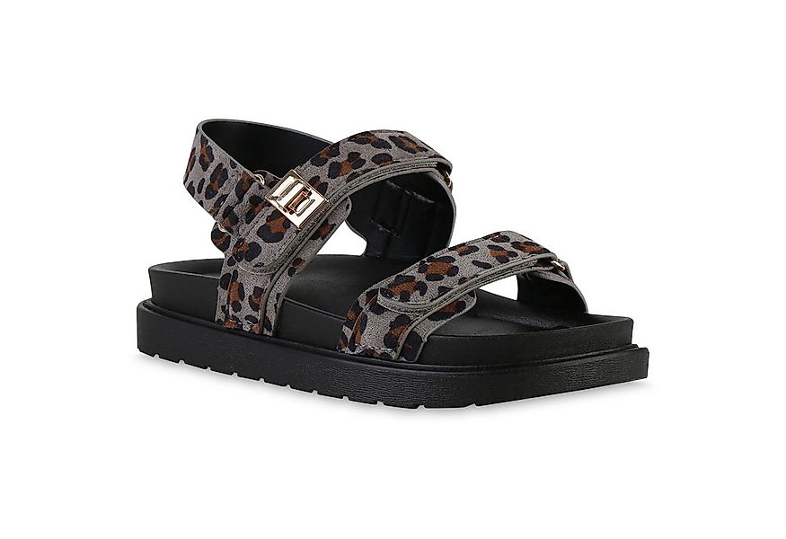 VAN HILL 841724 Sandale Damen Komfort Sandalen Bequeme Plateau Profil-Sohle günstig online kaufen