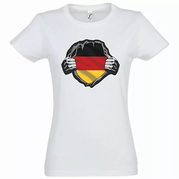 Youth Designz T-Shirt Deutschland Herz Damen Shirt mit modischem Print günstig online kaufen
