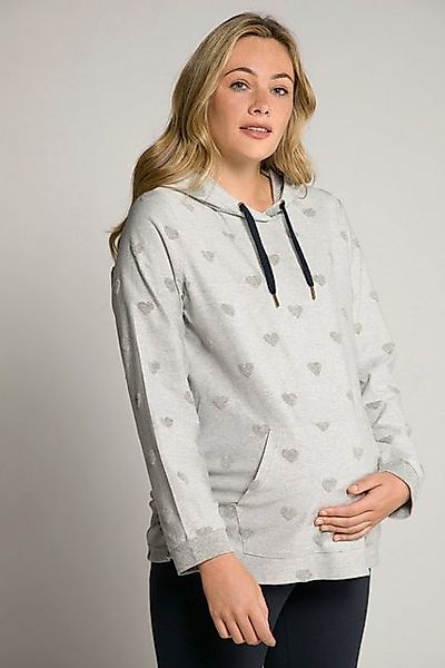 Ulla Popken Sweatshirt Bellieva Hoodie Kapuze Langarm Schwangerschaft günstig online kaufen