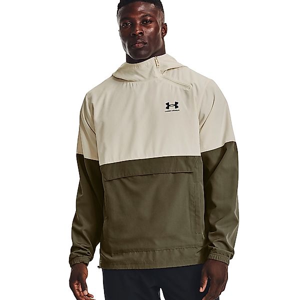 Under Armour Woven Asym Zip Stone günstig online kaufen