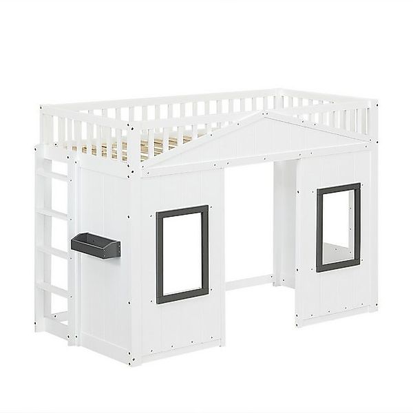 Gotagee Etagenbett Hausbett mit Fallschutz Gästebett 90x200cm Jugendbett Ei günstig online kaufen