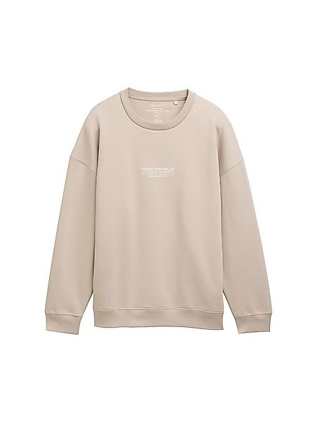 TOM TAILOR Denim Sweatshirt relaxed printed crewneck sweat günstig online kaufen