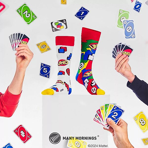Many Mornings Freizeitsocken Motivsocken "UNO" von günstig online kaufen