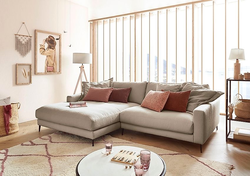 INOSIGN Ecksofa "Downtown, B/T/H: 272/190/84 cm L-Form" weicher Sitzkomfort günstig online kaufen