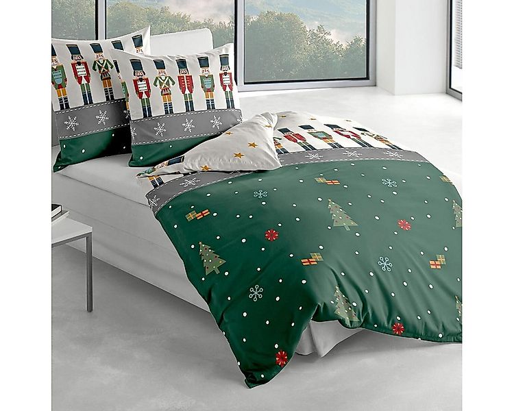 TRAUMSCHLAF Bettwäsche Nussknacker, Biber, 2 teilig, Winterbettwäsche in wa günstig online kaufen