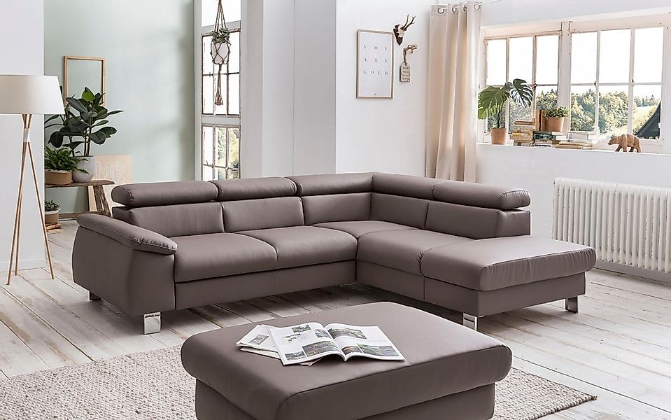 COTTA Polstergarnitur "Komaris L-Form", (Set), Set bestehend aus: Ecksofa m günstig online kaufen