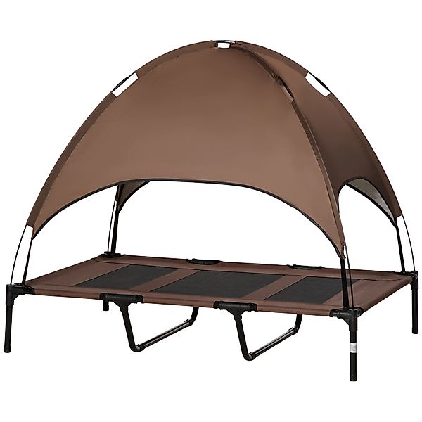 PawHut Erhöhtes Hundebett mit Baldachin Outdoor günstig online kaufen