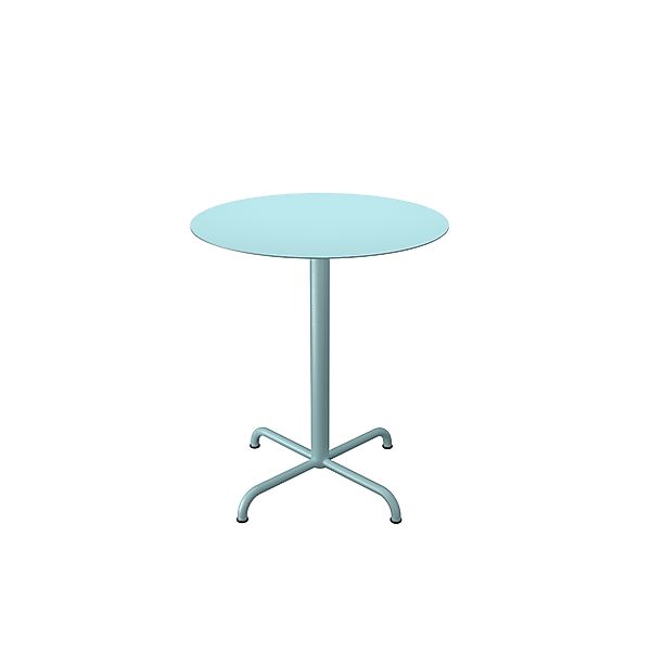 Pico Cafe-Tisch Outdoor Quadratisch Eisblau Rund Ø 64 cm günstig online kaufen