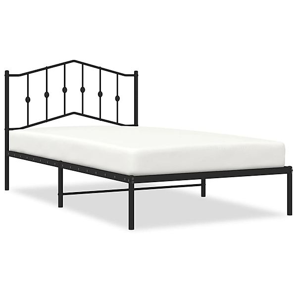 vidaXL Bett Bettgestell mit Kopfteil Metall günstig online kaufen