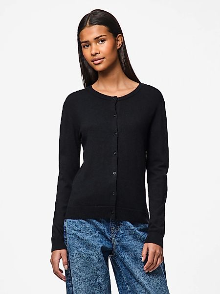 pieces Strickjacke "PCNORA LS O-NECK KNIT CARDIGAN NOOS BC" Viskosemischung günstig online kaufen