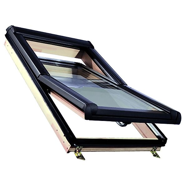 Roro Holz-Dachfenster KB3.0 VSG 74 cm x 118 cm Kiefer günstig online kaufen