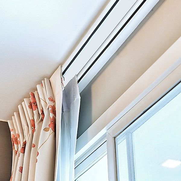 SN DECO GROUP Gardinenschiene »Objektschiene LM«, 2 läufig-läufig, Fixmaß, günstig online kaufen