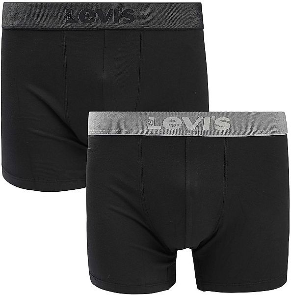 Levi's Brief Boxershorts 2-Pack Schwarz  - Größe M günstig online kaufen