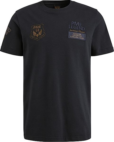 PME Legend T-Shirt Waffle Navy - Größe M günstig online kaufen