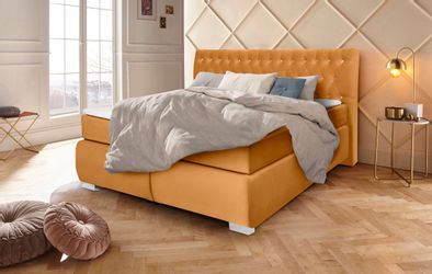 Leonique Boxspringbett Rumba, Taschenfederkern-Matratze in Härtegrad günstig online kaufen