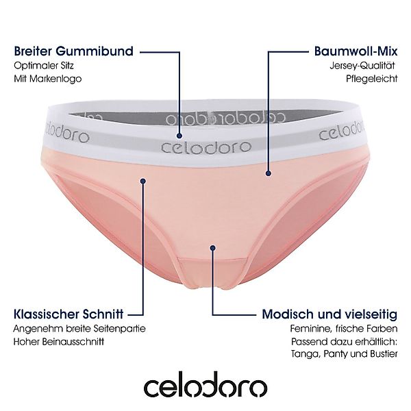 celodoro Slip Damen Bikini Slip (3er günstig online kaufen