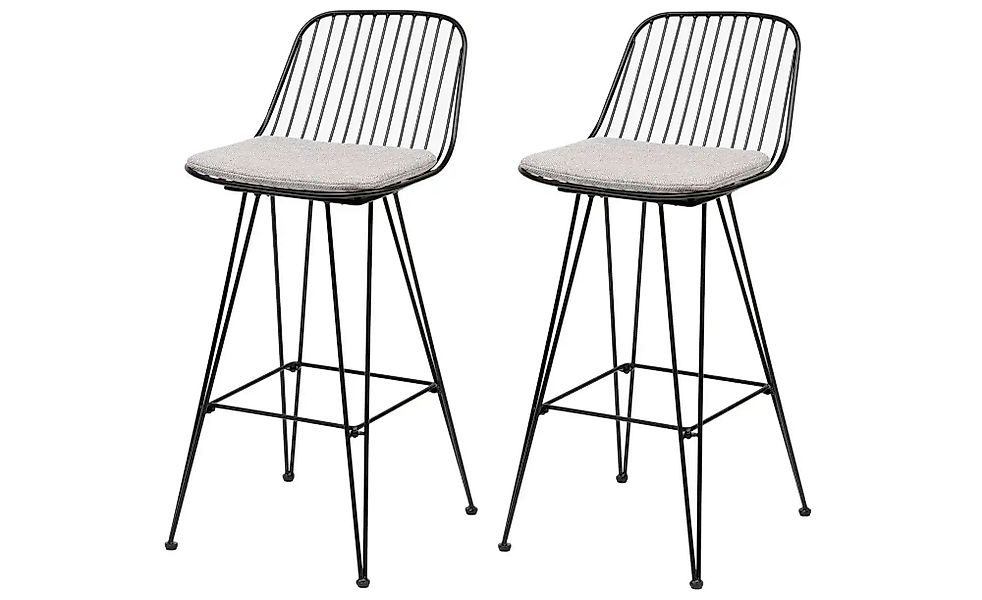 Barhocker 2er-Set  Tabchester ¦ grau ¦ Maße (cm): B: 41 H: 90 Polstermöbel günstig online kaufen