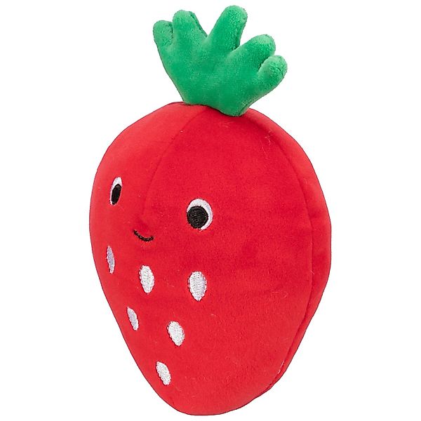 Jollypaw Hundespielzeug Erdbeerespielzeug aus Plüsch 17 cm günstig online kaufen