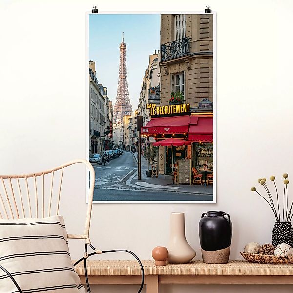 Poster Straße von Paris günstig online kaufen