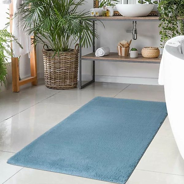 carpet city® Badteppich Topia Mats 400 Jade-Grün grün Gr. 50 x 90 günstig online kaufen