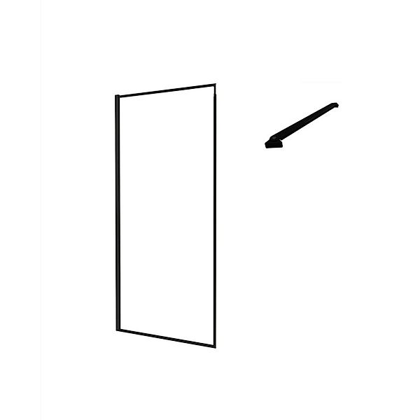 Duschparadies Walk In Dusche 90x200cm Duschabtrennung 8mm Nano Glas Seitenw günstig online kaufen