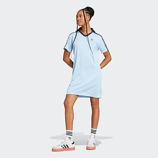 adidas Originals Shirtkleid "ADICOLOR JACQUARD V-NECK" 1 tlg. sportlich-läs günstig online kaufen