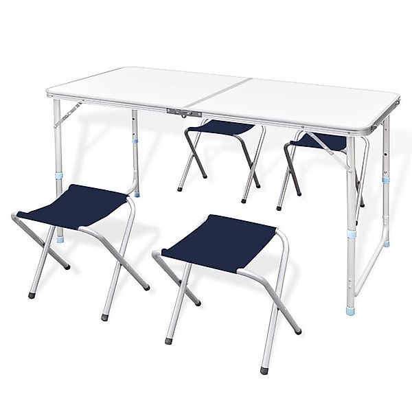 DOTMALL Campingtisch 5-teilig Tisch mit 4 günstig online kaufen