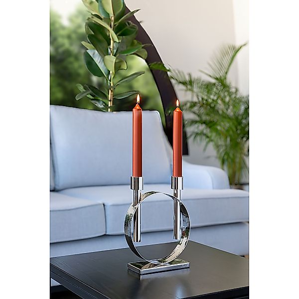 Carpio runder Stabkerzenhalter 2-flammig günstig online kaufen